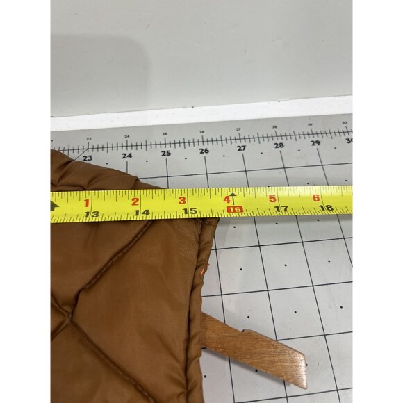 Vintage Red Head Reversible Quilted Hunting Vest Brown/Blaze Orange Sz. M - Picture 6 of 12